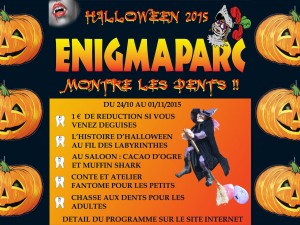 animation halloween à enigmaparc