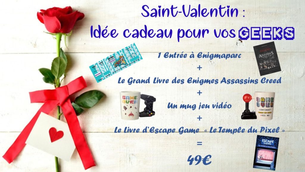 Idée kdo st Valentin Enigmaparc, parc de loisirs couvert, Rennes 35