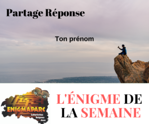 Réponse de l'énigme partage