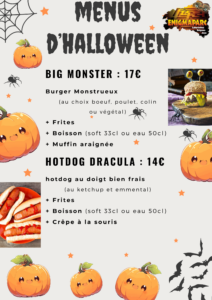 MENUS spécial Halloween affreusement bon