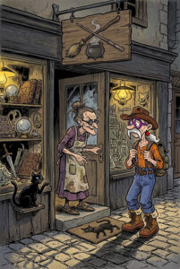 Albert Enigmus à la recherche d'une nouvelle librairie