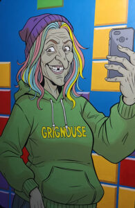 La Grignouse et son Selfie maudit dans Arcadia city Rennes Sud