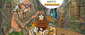 Concours Chef TOP à Enigmaparc exemple de burger sucré polynésien